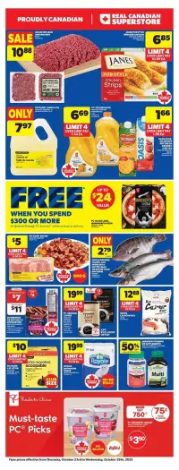 Preview of Real Canadian Superstore flyer this week (23.10.2025–30.10.2025)