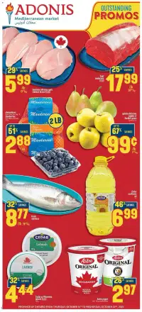 Preview of Marché Adonis flyer this week (16.10.2025–22.10.2025)