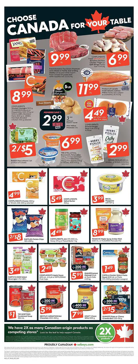 Sobeys Weekly Flyer - Page 1