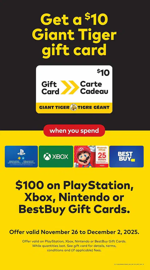 Giant Tiger Weekly Flyer - Page 1