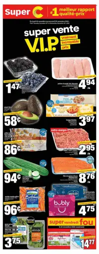 Preview of Super C flyer this week (20.11.2025–26.11.2025)