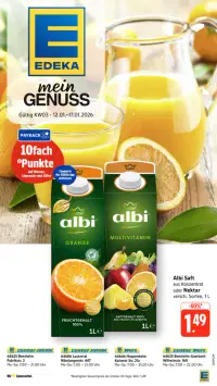 Vorschau auf den Edeka-Prospekt für nächste Woche ab dem 12.01.2026