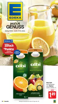 Vorschau auf den Edeka-Prospekt für nächste Woche ab dem 12.01.2026