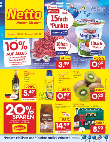 Netto Marken Discount Prospekt ab 19.01.2026 - Seite 1
