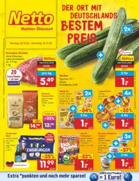 Vorschau auf den Netto Marken-Discount-Prospekt für nächste Woche ab dem 27.10.2025