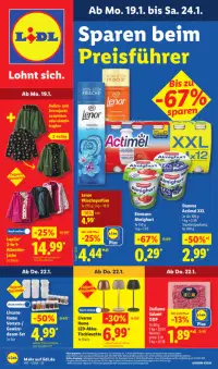 Vorschau auf den Lidl-Prospekt für nächste Woche ab dem 19.01.2026