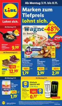 Vorschau auf den Lidl-Prospekt für nächste Woche ab dem 03.11.2025