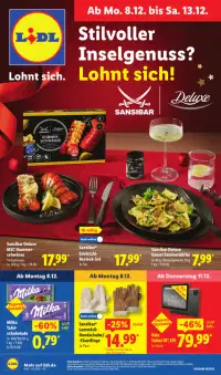 Vorschau auf den Lidl-Prospekt für nächste Woche ab dem 08.12.2025
