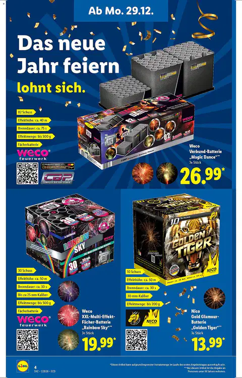 Lidl Feuerwerk Prospekt - Seite 1