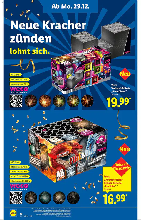 Lidl Feuerwerk Prospekt - Seite 1