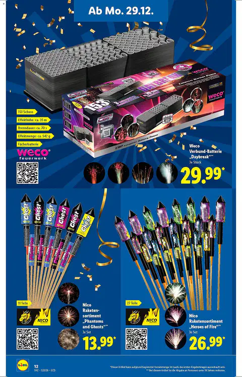 Lidl Feuerwerk Prospekt - Seite 1