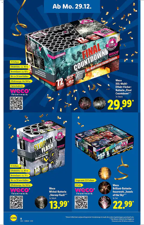 Lidl Feuerwerk Prospekt - Seite 1