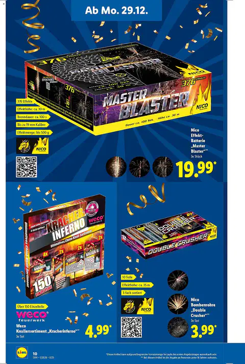 Lidl Feuerwerk Prospekt - Seite 1