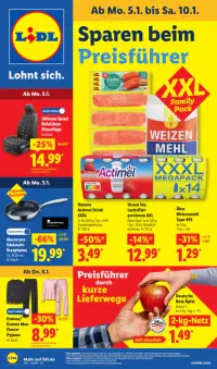 Vorschau auf den Lidl-Prospekt für nächste Woche ab dem 05.01.2026