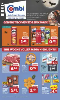 Vorschau auf den Combi-Prospekt für nächste Woche ab dem 27.10.2025
