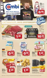 Vorschau auf den Combi-Prospekt für nächste Woche ab dem 15.12.2025