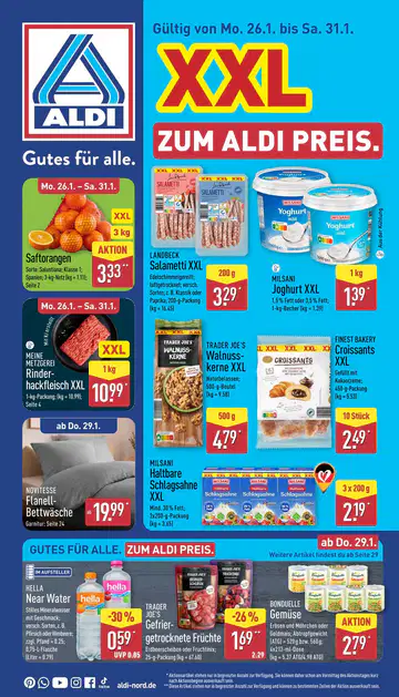 Aldi Nord Prospekt ab 26.01.2026 - Seite 1