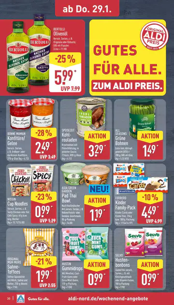 Aldi Nord Prospekt ab 26.01.2026 - Seite 1