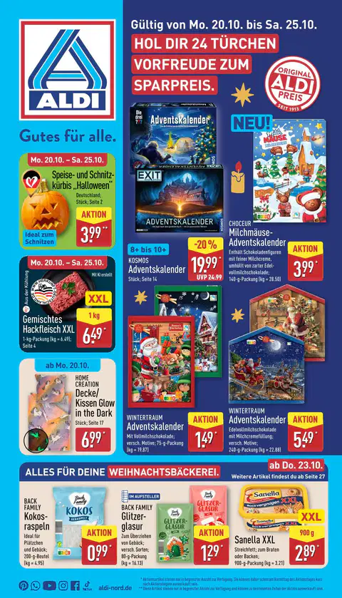 Aldi Nord Prospekt - Seite 1