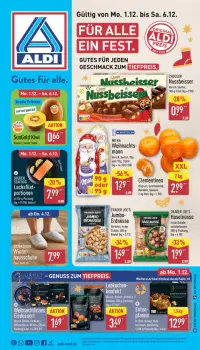 Vorschau auf den Aldi Nord-Prospekt für nächste Woche ab dem 01.12.2025