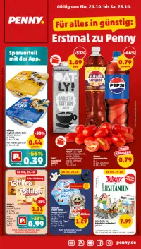 Vorschau auf den PENNY-Prospekt für nächste Woche ab dem 20.10.2025