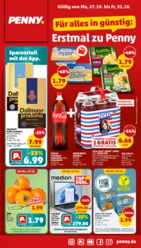 Vorschau auf den PENNY-Prospekt für nächste Woche ab dem 27.10.2025