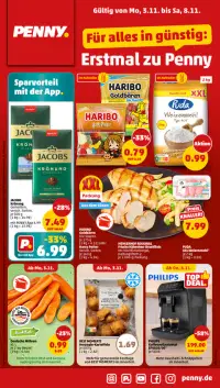 Vorschau auf den PENNY-Prospekt für nächste Woche ab dem 03.11.2025