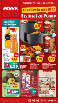Vorschau auf den PENNY-Prospekt für nächste Woche ab dem 24.11.2025