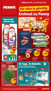 Vorschau auf den PENNY-Prospekt für nächste Woche ab dem 01.12.2025