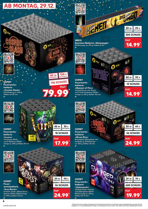 Kaufland Feuerwerk Prospekt - Seite 1