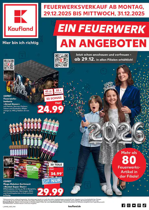 Kaufland Feuerwerk Prospekt - Seite 1