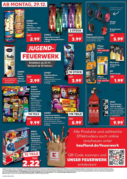 Kaufland Feuerwerk Prospekt - Seite 1