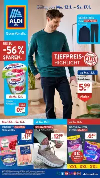 Vorschau auf den Aldi Süd-Prospekt für nächste Woche ab dem 12.01.2026