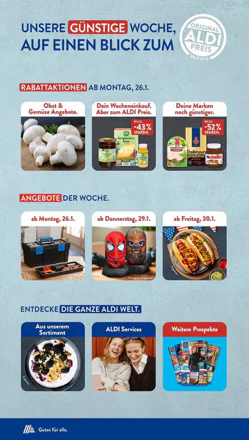 Aldi Süd Prospekt ab 26.01.2026 - Seite 1