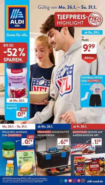 Aldi Süd Prospekt ab 26.01.2026 - Seite 1