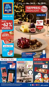 Vorschau auf den Aldi Süd-Prospekt für nächste Woche ab dem 24.11.2025