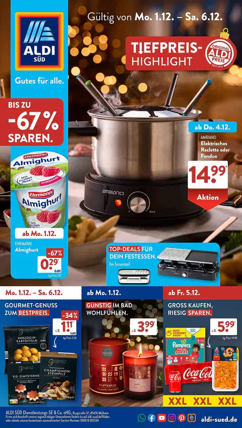 Aldi Süd Prospekt - Seite 1