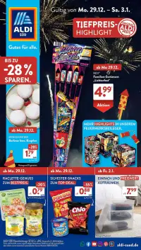 Vorschau auf den Aldi Süd-Prospekt für nächste Woche ab dem 29.12.2025