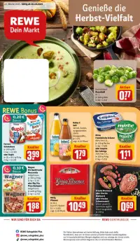 Vorschau auf den REWE-Prospekt für nächste Woche ab dem 20.10.2025