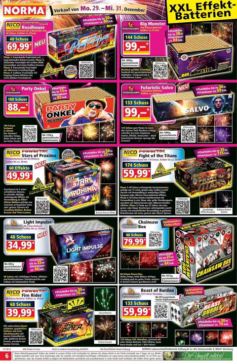 Norma Feuerwerk Prospekt - Seite 1