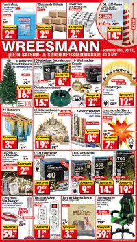 Vorschau auf den Wreesmann-Prospekt für nächste Woche ab dem 08.12.2025