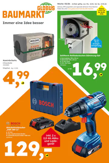 Globus-Baumarkt Prospekt - Seite 1