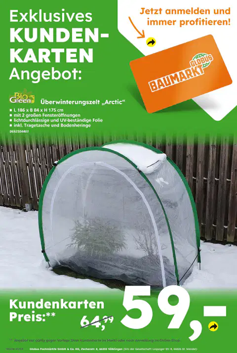 Globus-Baumarkt Prospekt - Seite 1