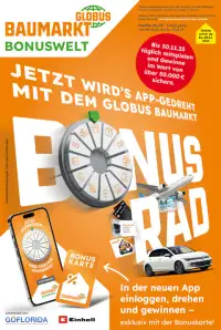 Vorschau auf den Globus Baumarkt-Prospekt für nächste Woche ab dem 10.11.2025