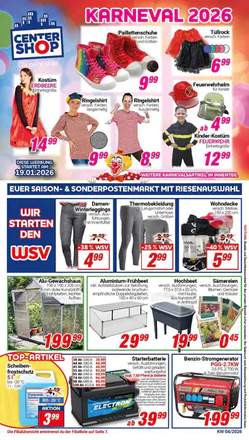 CENTERSHOP Prospekt ab 19.01.2026 - Seite 1