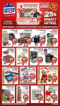 Vorschau auf den CENTERSHOP-Prospekt für nächste Woche ab dem 08.12.2025