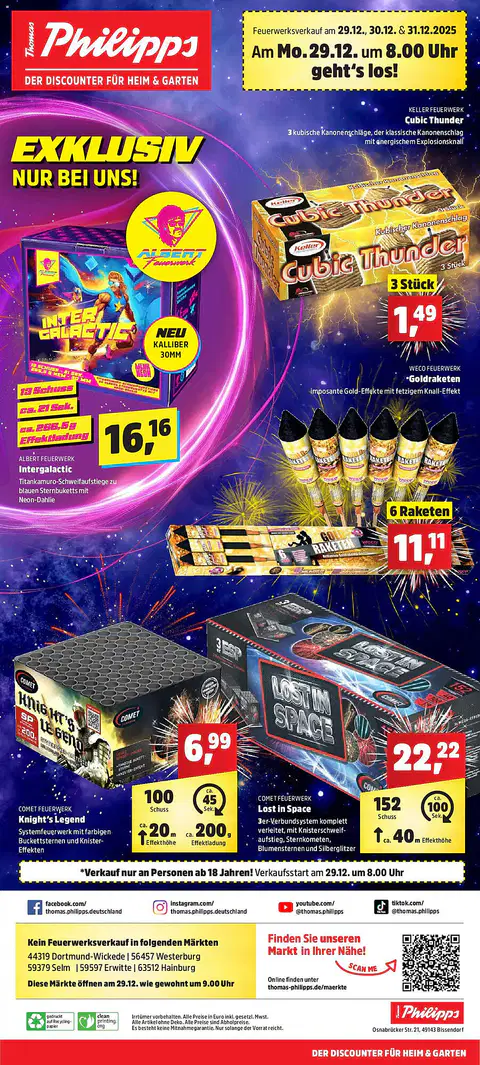 Thomas Philipps Feuerwerk Prospekt - Seite 1