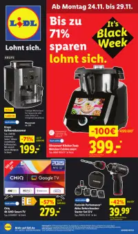 Vorschau auf den Lidl-Prospekt für nächste Woche ab dem 24.11.2025