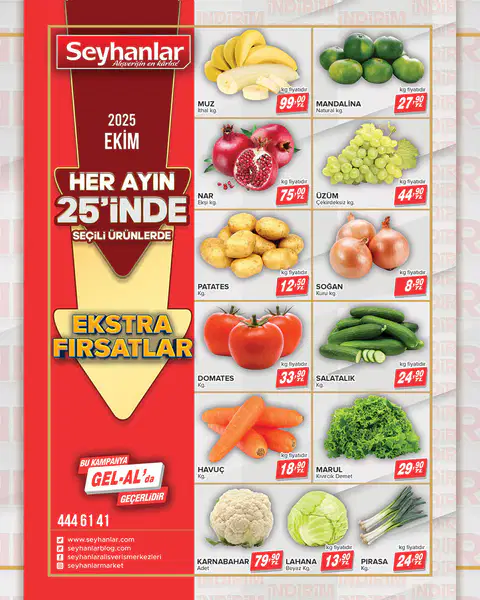 Seyhanlar Market 25 Ekim 2025 Kataloğu - Sayfa 1