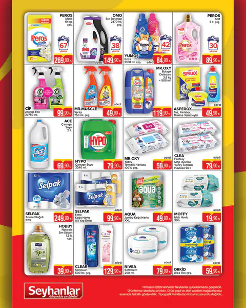 Seyhanlar Market 10 Kasım 2025 Kataloğu - Sayfa 1